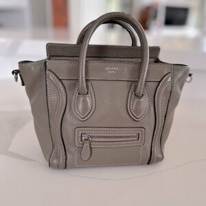 AUTH Celine Mini Micro Luggage Bag Tote